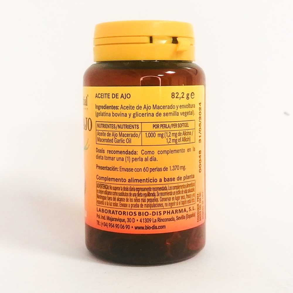 Aceite Ajo 1000mg 60perlas